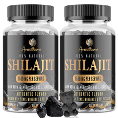 Avarinthiumor 1500mg Shilajit Gummies bottle for on-the-go wellness.