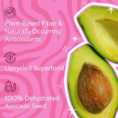 Smoothie prep with Avocado Prime seed powder for fiber boost