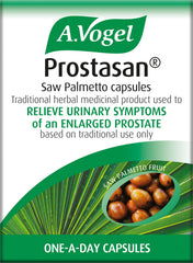 A.Vogel Prostasan packaging closeup highlighting the 30-cap capsule count.