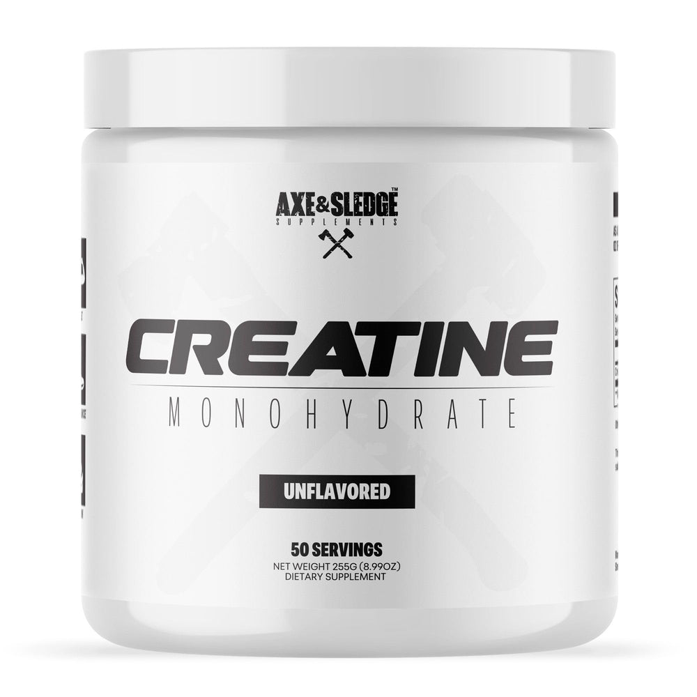 Axe & Sledge Basics Creatine bottle ready to mix for clean strength support