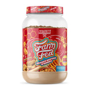 Axe and Sledge Farm Fed whey scoop ready for a quick post-workout protein boost