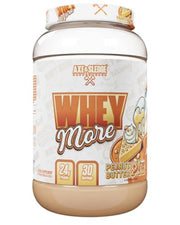 Axe & Sledge WHEY More powder in a jar for easy daily protein fueling.