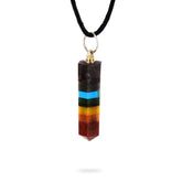 Ayana Chakra Pendant with rainbow gemstone for meditation and balance.
