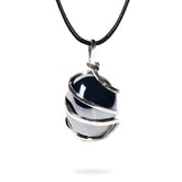 Ayana Wellness hematite necklace grounds you with a sleek metallic pendant.