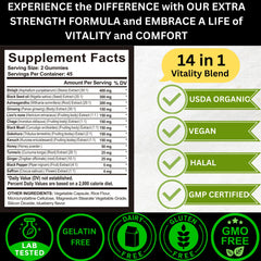 AyBet Shilajit Gold Gummies ingredients with fulvic acid
