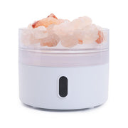 AYNEFY salt stone lamp diffuser glows warmly for aromatherapy at your desk