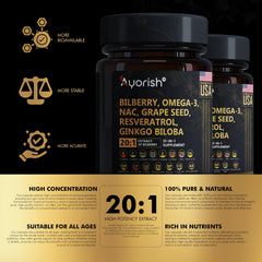 Ayorish lycopene-black-pepper extract capsules highlighted for oxidative balance.