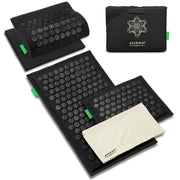 AyurMat acupressure mat with thousands of spikes for muscle relaxation.