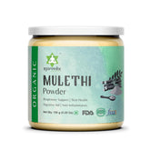 Ayurvedix Organic Mulethi powder pack showing pure mulethi for digestive comfort
