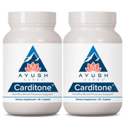 Ayush Herbs Carditone bottle cap for easy daily use and heart health support.