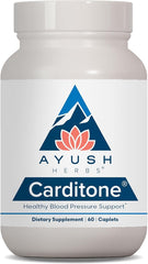 Ayush Herbs Carditone bottle front view for daily heart health support.