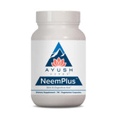 Ayush Herbs Neem Plus bottle promoting digestive health for daily gut support