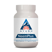 Ayush Herbs Neem Plus bottle promoting digestive health for daily gut support