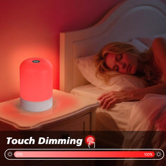 Azhien night light with top dimmable switch for easy brightness control.