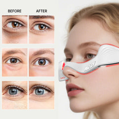 Azhien red light eye massager with 3D-fit contours for precise under-eye treatment.