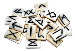 AzureGreen RRBON bone rune set for meditative divination and reflection