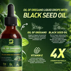 B BEWORTHS blend of oregano oil with black seed oil and vitamin E for daily wellness
