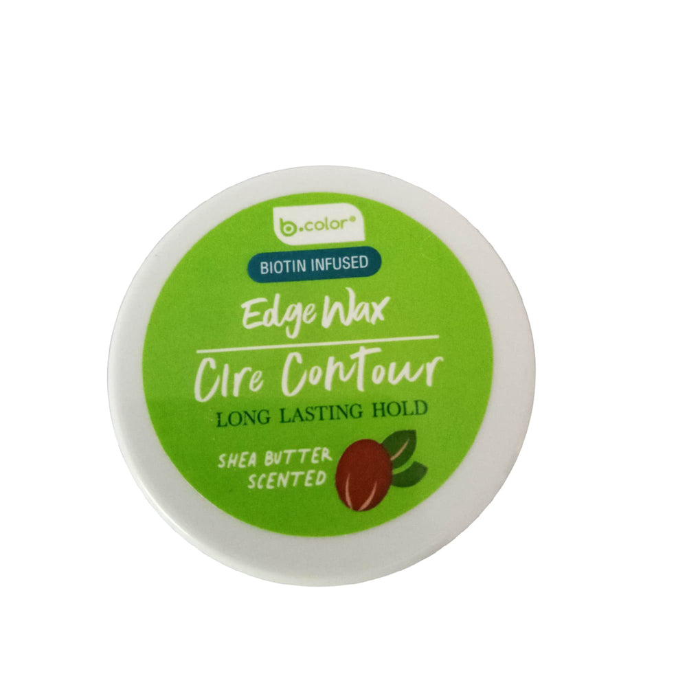 B-COlOR Cire Contour Edge Fixer jar for strong hold and edge protection.