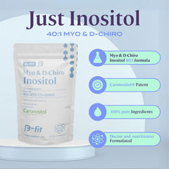 B-FIT B Inositol 40:1 ratio label highlights the blend.