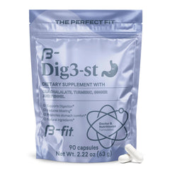 B-FIT Digestive ginger root capsules ready for pre-meal use