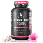 B Life Myo-Inositol & D-Chiro Inositol 40:1 bottle supports hormonal balance and cycle health
