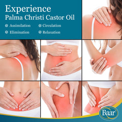 Baar castor oil for scalp conditioning and healthier-looking hair.