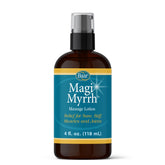 Baar Magi Myrrh Massage Lotion bottle for soothing tired muscles after activity.