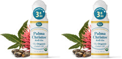 Baar Palma Christos Roll-On bottle shows organic castor oil for hair nourishment.