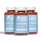 Baby Blues postpartum hair vitamins pack front for hair support