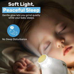 Baby Proof Me quiet motor enabling calm baby nail care sessions