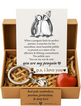 BABYQLO Valentine penguin gift box set displayed for romantic occasions.