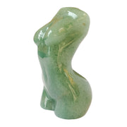 Bacatgem Green Aventurine female model figurine, 2-inch calm focus and mindfulness