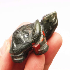 Bacatgem natural crystal tortoise detail highlighting one-of-a-kind grain
