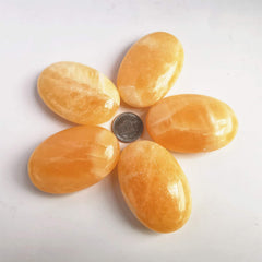 Bacatgem natural worry stone with hand-carved variations for unique energy