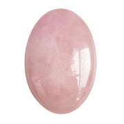 Bacatgem rose quartz oval worry stone for grounding and calm during meditation.