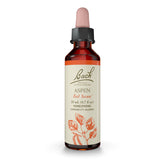 Bach Aspen bottle close-up showing a natural remedy for emotional balance