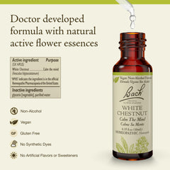 Bach Castaño Blanco gotero, dosis fácil para controlar la mente.