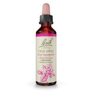Bach Crab Apple front bottle showing label and 20mL dropper, easy dosing benefit