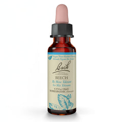 Bach Beech bottle highlights non-alcohol formula for emotional balance.