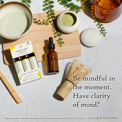 Three 10mL bottles of Bach Clarity of Mind trio shown together