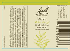 Bach Original Flower Remedies Olive bottle promotes renewed energy