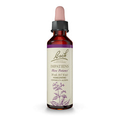 Bach Impatiens bottle pour promotes patience during busy moments