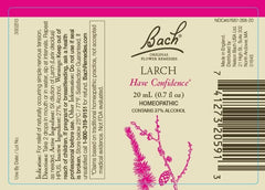 Bach Original Flower Remedies Larch bottle – boosts confidence for new situations.