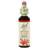 Bach Original Flower Remedies Red Chestnut bottle with dropper ready for calming, compassionate usage.