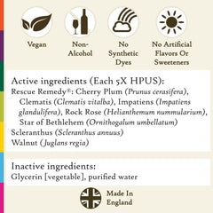 Bach Original Flower Remedies Rescue Remedy bottle for quick mood support