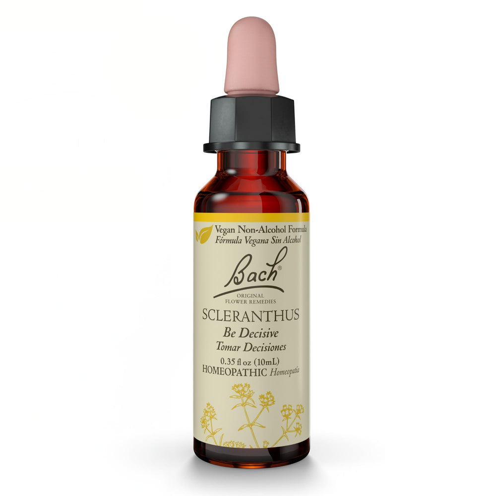 Bach Original Flower Remedies Scleranthus bottle and dropper for balanced decision making