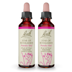 Bach Original Flower Remedies Star of Bethlehem bottle with dropper supports emotional balance.