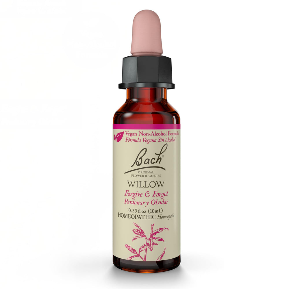 Bach Willow frasco de 10 ml para equilibrio emocional diario.