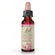 Bach Remedios Florales Manzano Silvestre, frasco, apoyo suave para equilibrio emocional diario.