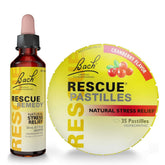 Bach RESCUE bottle with drops for discreet on-the-go calming.